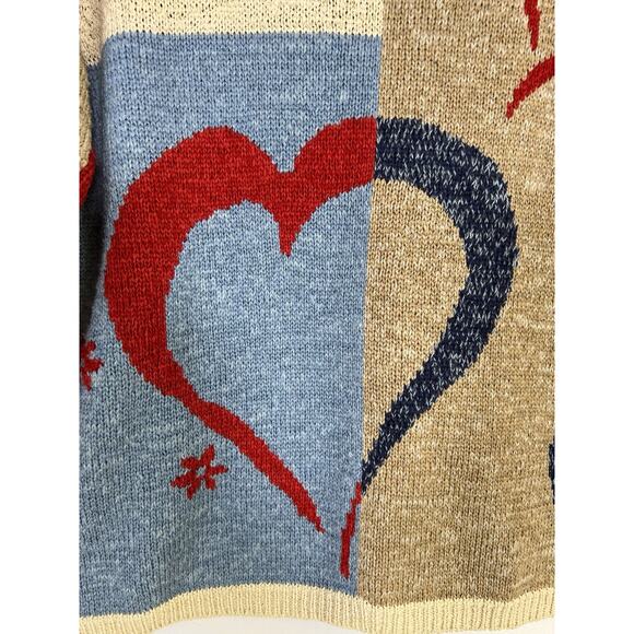 VTG Coldwater Creek Flight Of Heart Cardigan Sweater Sz S Cottagecore Grandma - Picture 8 of 11
